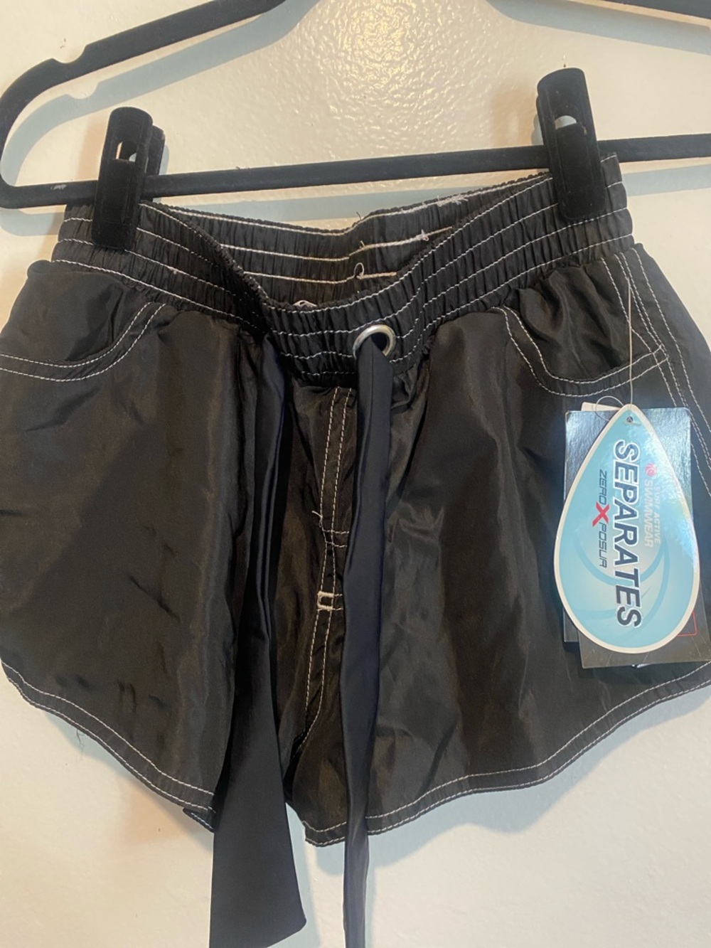 ZeroXposur Black Athletic Drawstring Shorts